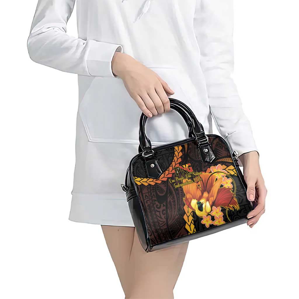 Papua New Guinea Independence Day Shoulder Handbag 50th Anniversary Papua Niu Gini Bird Of Paradise LT14 - Polynesian Pride