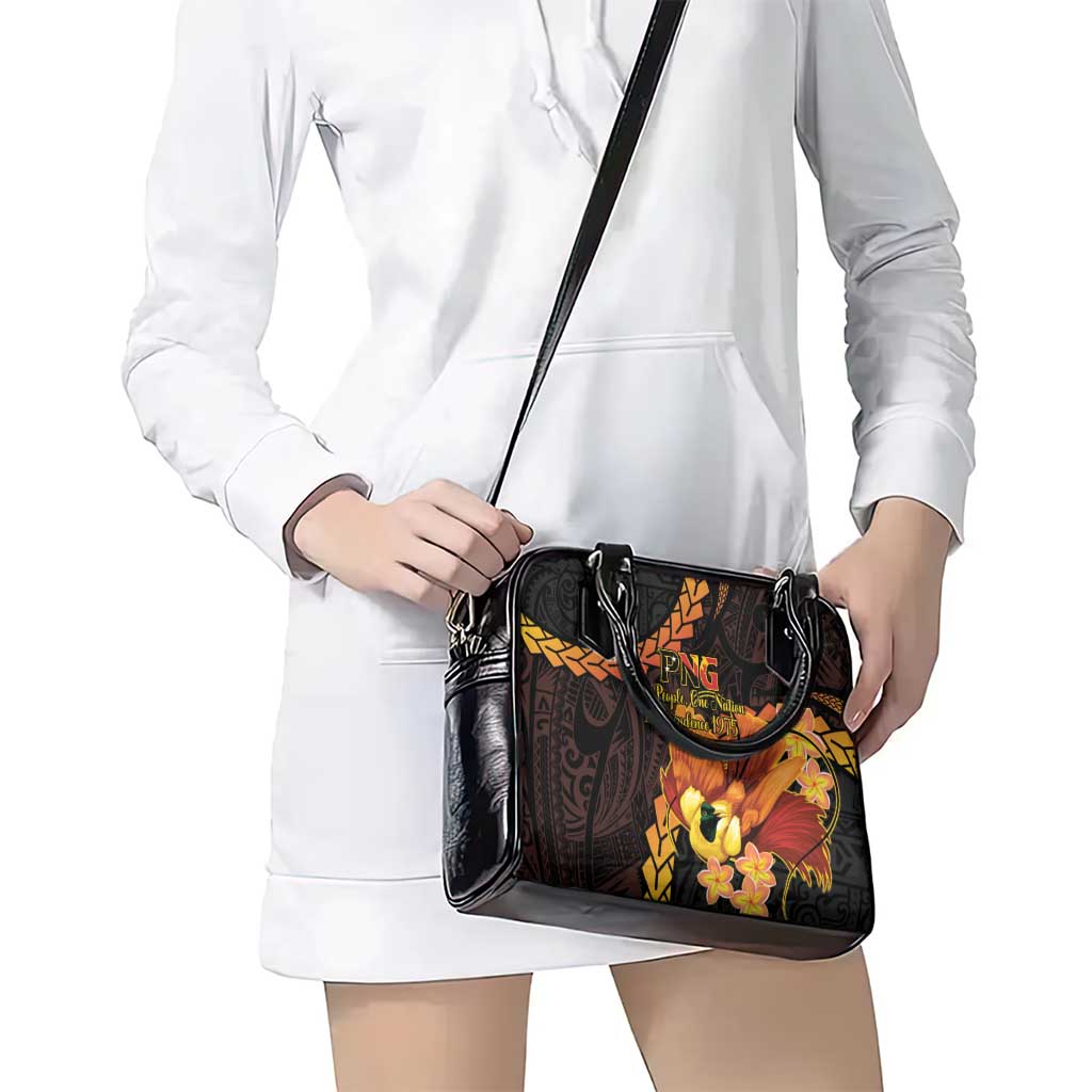 Papua New Guinea Independence Day Shoulder Handbag 50th Anniversary Papua Niu Gini Bird Of Paradise LT14 - Polynesian Pride