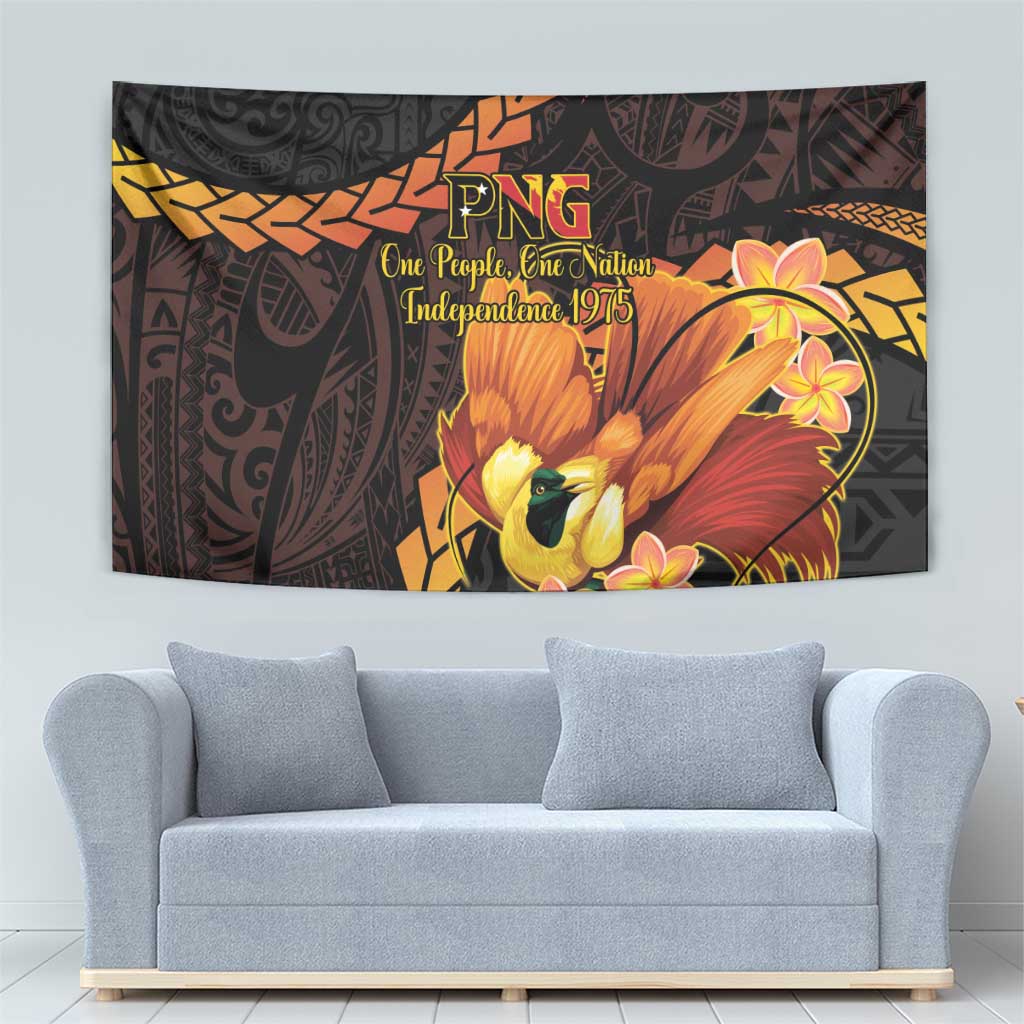 Papua New Guinea Independence Day Tapestry 50th Anniversary Papua Niu Gini Bird Of Paradise LT14 - Polynesian Pride