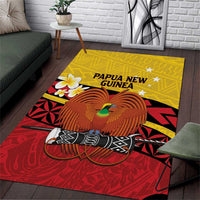 Papua New Guinea Independence Day Area Rug Since 1975 Unity In Diversity LT14 Red - Polynesian Pride