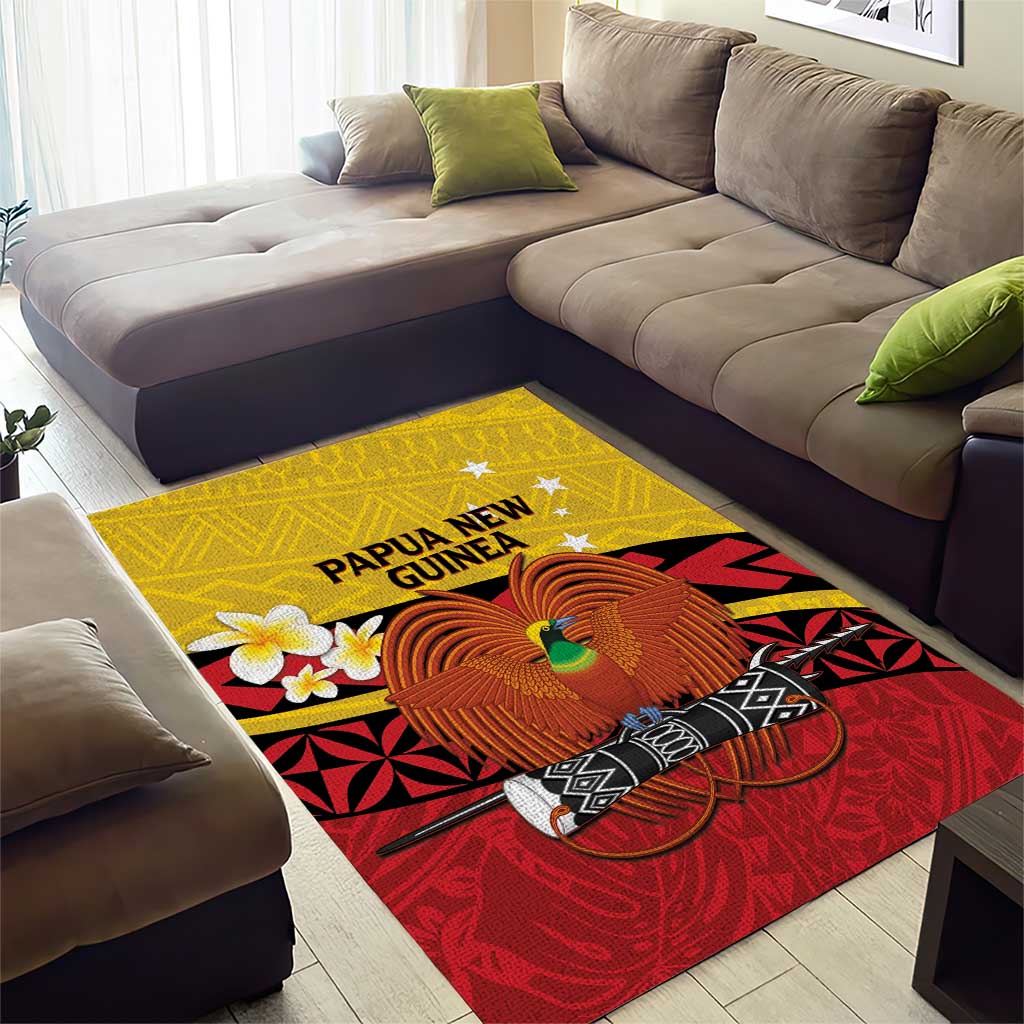 Papua New Guinea Independence Day Area Rug Since 1975 Unity In Diversity LT14 - Polynesian Pride