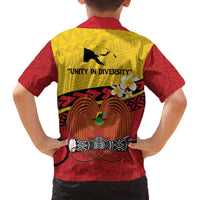 Papua New Guinea Independence Day Family Matching Puletasi and Hawaiian Shirt Since 1975 Unity In Diversity LT14 - Polynesian Pride