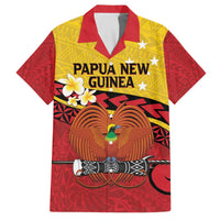Papua New Guinea Independence Day Family Matching Puletasi and Hawaiian Shirt Since 1975 Unity In Diversity LT14 Dad's Shirt - Short Sleeve Red - Polynesian Pride