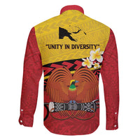 Papua New Guinea Independence Day Family Matching Short Sleeve Bodycon Dress and Hawaiian Shirt Since 1975 Unity In Diversity LT14 - Polynesian Pride