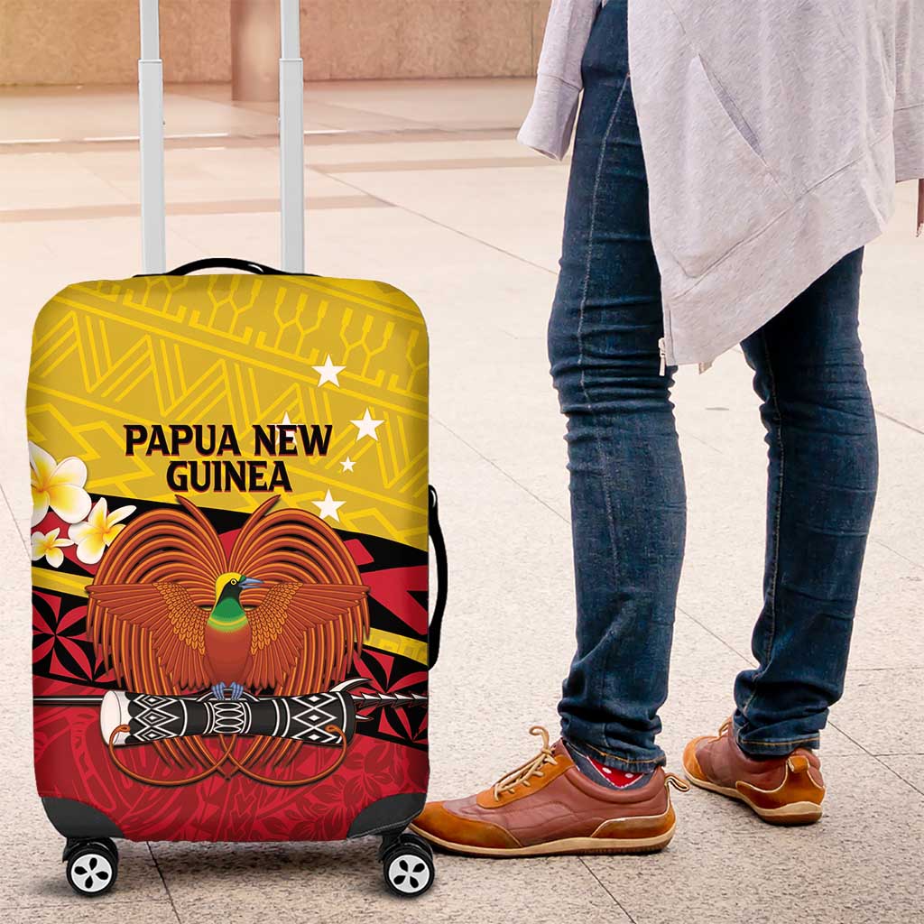 Papua New Guinea Independence Day Luggage Cover Since 1975 Unity In Diversity LT14 Red - Polynesian Pride