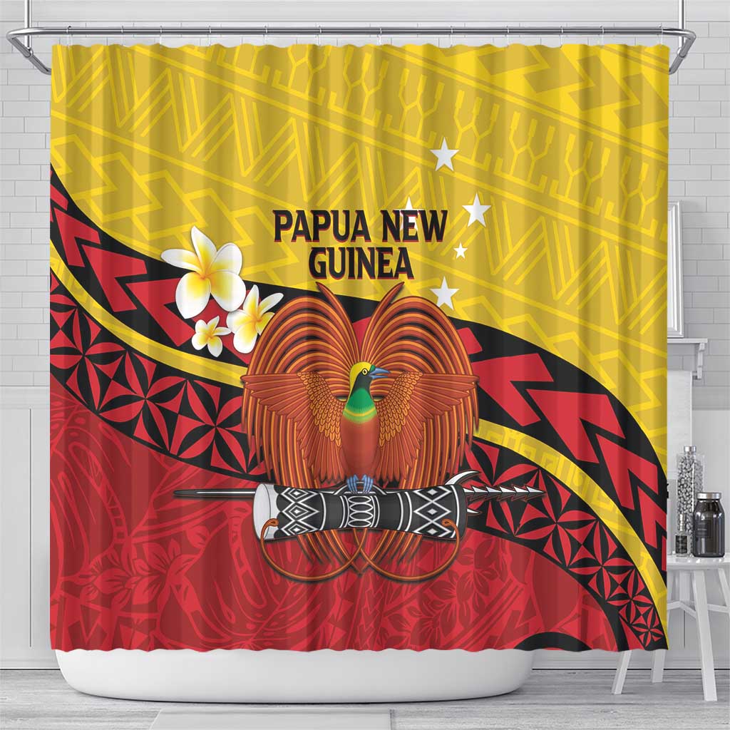 Papua New Guinea Independence Day Shower Curtain Since 1975 Unity In Diversity LT14 - Polynesian Pride