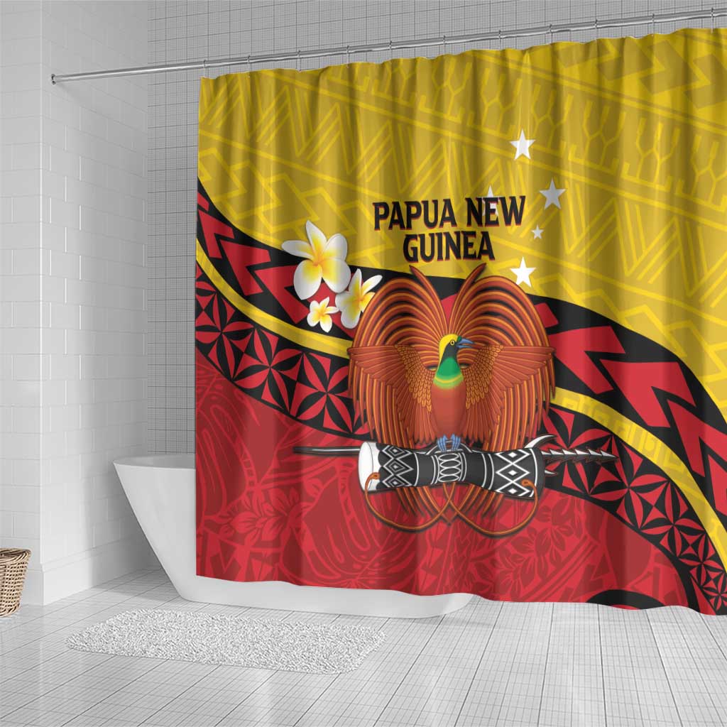 Papua New Guinea Independence Day Shower Curtain Since 1975 Unity In Diversity LT14 - Polynesian Pride