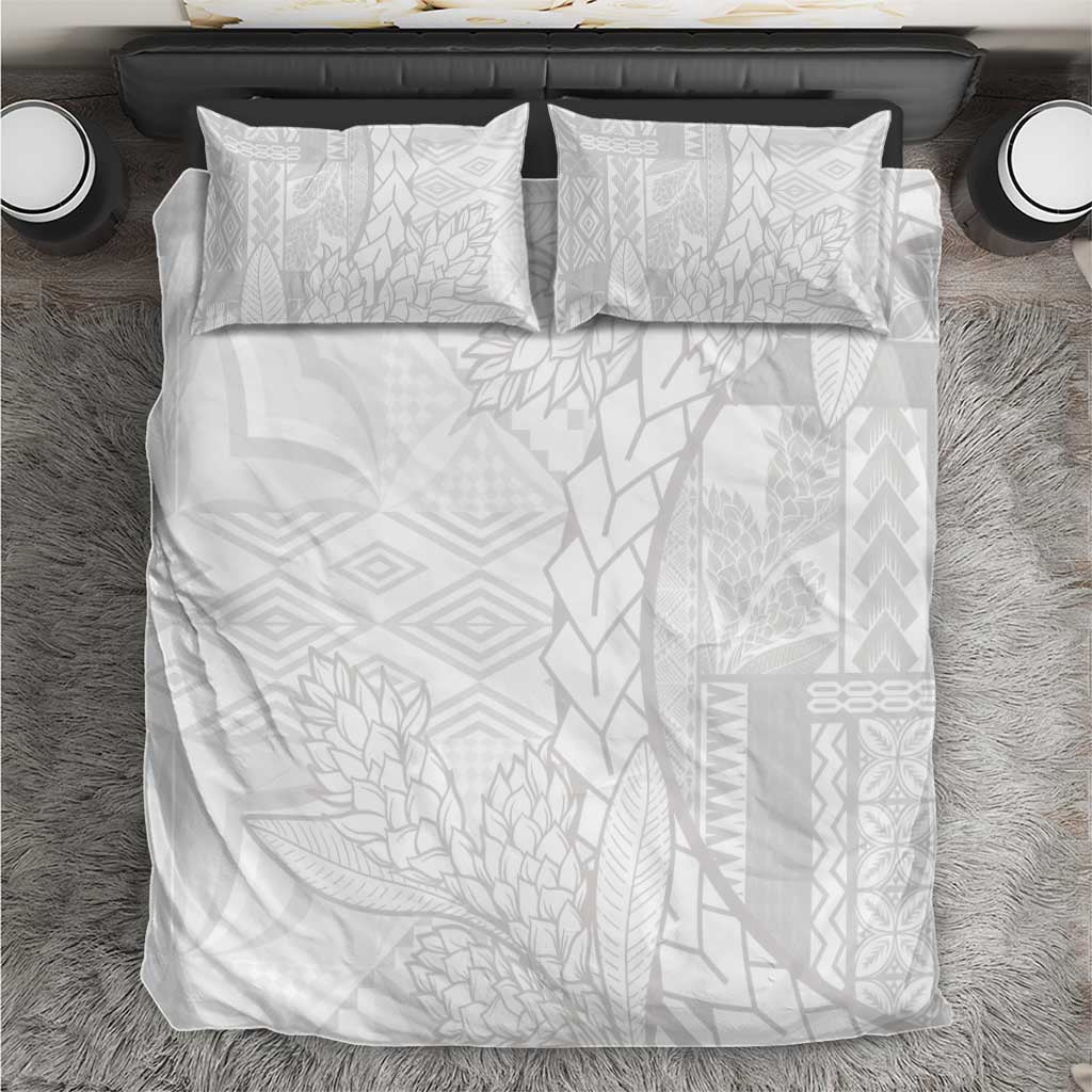 Samoa White Sunday Bedding Set Lotu Tamaiti Siapo With Teuila