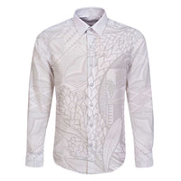 Samoa White Sunday Family Matching Off Shoulder Maxi Dress and Hawaiian Shirt Lotu Tamaiti Siapo With Teuila