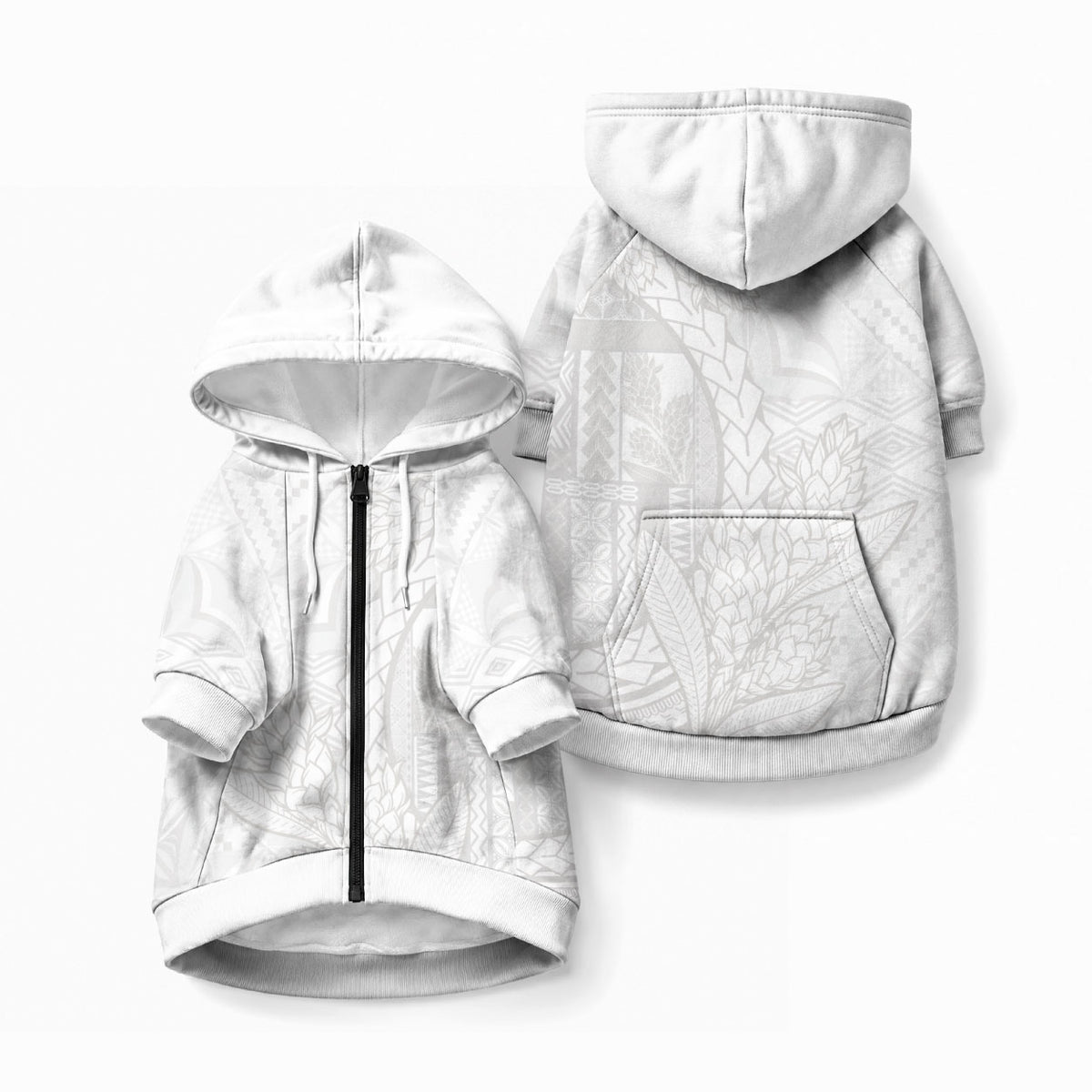Samoa White Sunday Pet Hoodie Lotu Tamaiti Siapo With Teuila