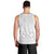 Tonga White Sunday Men Tank Top Manuia le Aso Sa o Tamaiti Heilala With Ngatu Pattern