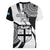 Fiji Rugby Women V Neck T Shirt World Cup 2023 Go Champions Fijian Tapa Black Version LT14 - Polynesian Pride