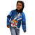 Custom Fiji Rugby Kid Hoodie World Cup 2023 Go Champions Fijian Tapa Blue Version LT14 - Polynesian Pride