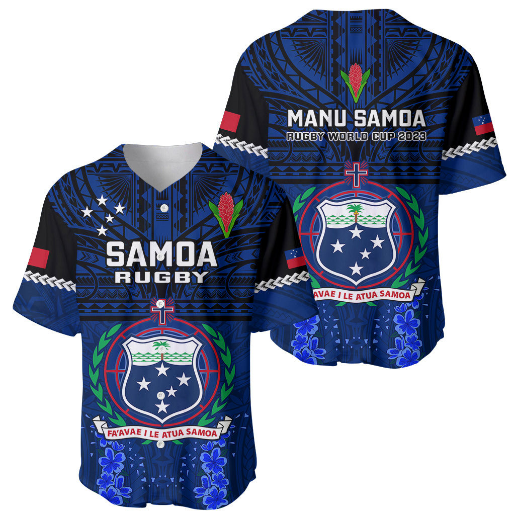 Samoa Rugby Baseball Jersey World Cup 2023 Go Champions Manu Samoa LT14 - Polynesian Pride