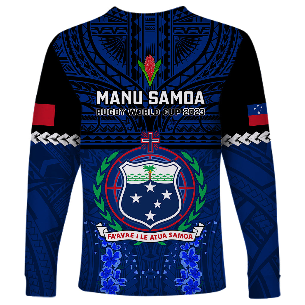 Samoa Rugby Long Sleeve Shirt World Cup 2023 Go Champions Manu Samoa LT14 - Polynesian Pride