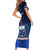 Samoa Rugby Short Sleeve Bodycon Dress World Cup 2023 Go Champions Manu Samoa LT14 - Polynesian Pride