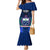 Custom Samoa Rugby Mermaid Dress World Cup 2023 Go Champions Manu Samoa LT14 Women Blue - Polynesian Pride