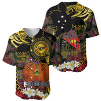 Papua New Guinea 50th Independence Anniversary Baseball Jersey Independen Stet bilong Papua Niu Gini LT14 - Polynesian Pride