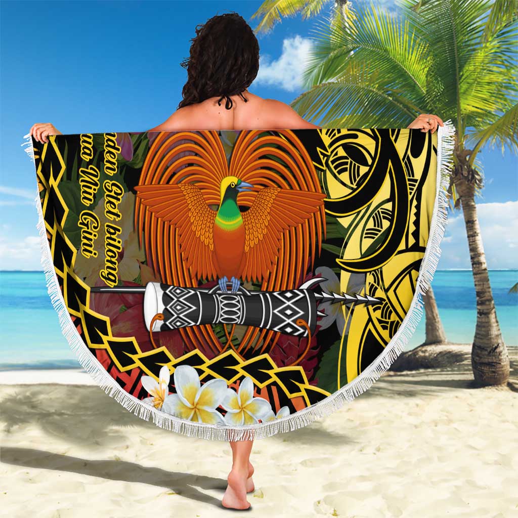 Papua New Guinea 50th Independence Anniversary Beach Blanket Independen Stet bilong Papua Niu Gini LT14 - Polynesian Pride