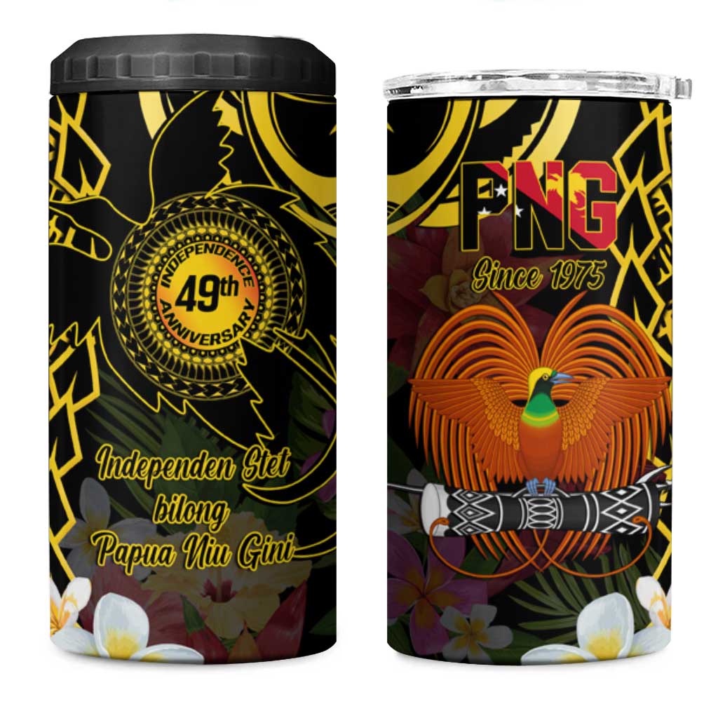 Papua New Guinea 49th Independence Anniversary 4 in 1 Can Cooler Tumbler Independen Stet bilong Papua Niu Gini