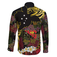 Papua New Guinea 50th Independence Anniversary Family Matching Off The Shoulder Long Sleeve Dress and Hawaiian Shirt Independen Stet bilong Papua Niu Gini LT14 - Polynesian Pride