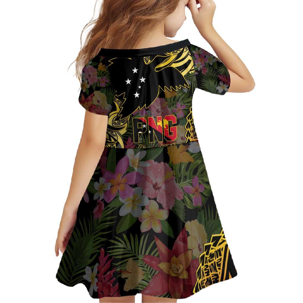 Papua New Guinea 50th Independence Anniversary Family Matching Off Shoulder Maxi Dress and Hawaiian Shirt Independen Stet bilong Papua Niu Gini LT14 - Polynesian Pride