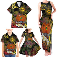 Papua New Guinea 50th Independence Anniversary Family Matching Tank Maxi Dress and Hawaiian Shirt Independen Stet bilong Papua Niu Gini LT14 - Polynesian Pride