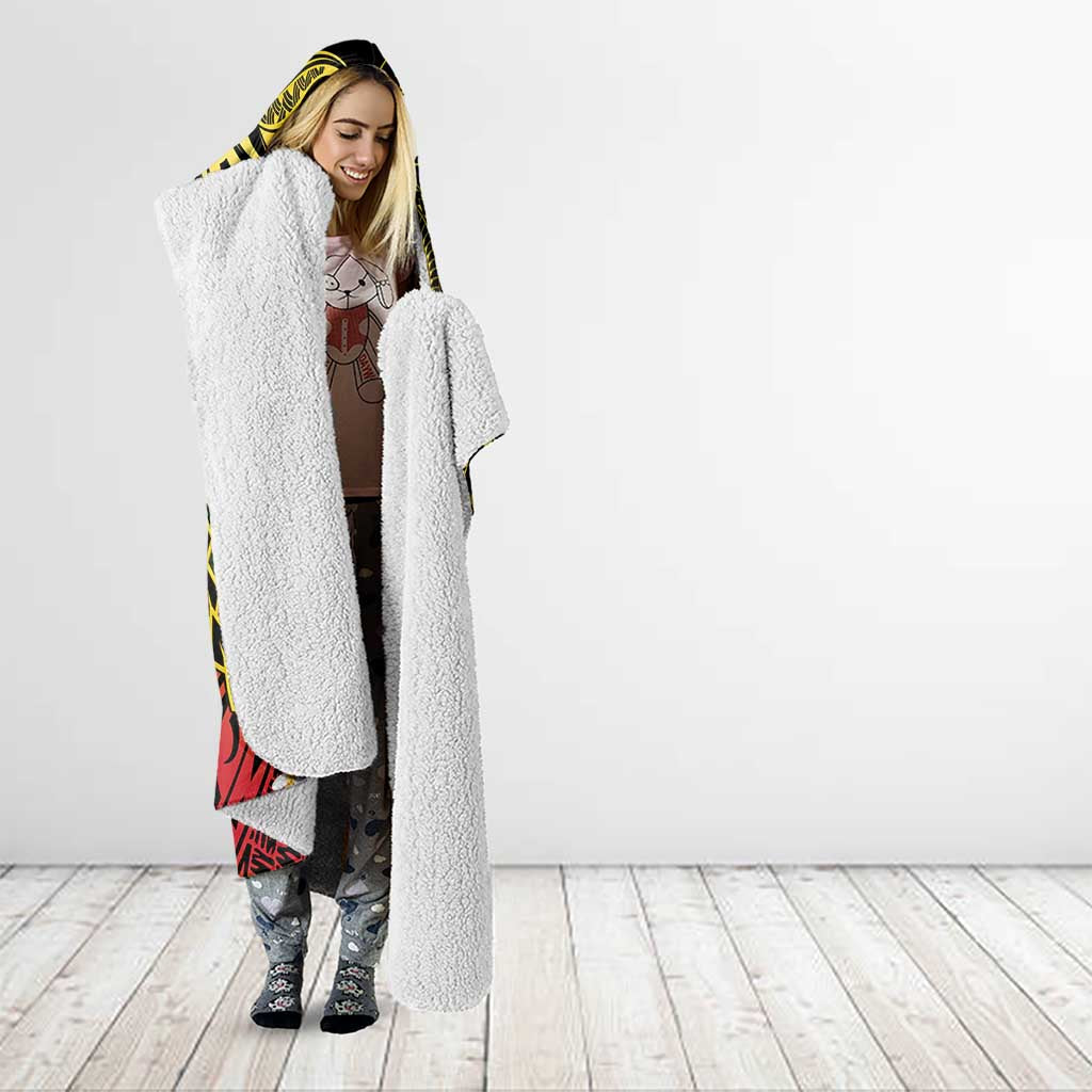 Papua New Guinea 50th Independence Anniversary Hooded Blanket Independen Stet bilong Papua Niu Gini LT14 - Polynesian Pride
