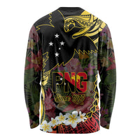 Papua New Guinea 50th Independence Anniversary Long Sleeve Shirt Independen Stet bilong Papua Niu Gini LT14 - Polynesian Pride