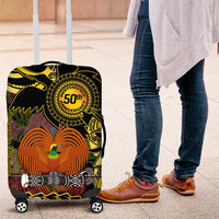 Papua New Guinea 50th Independence Anniversary Luggage Cover Independen Stet bilong Papua Niu Gini LT14 Black - Polynesian Pride
