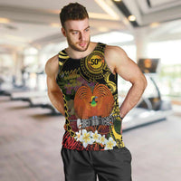 Papua New Guinea 50th Independence Anniversary Men Tank Top Independen Stet bilong Papua Niu Gini LT14 Black - Polynesian Pride