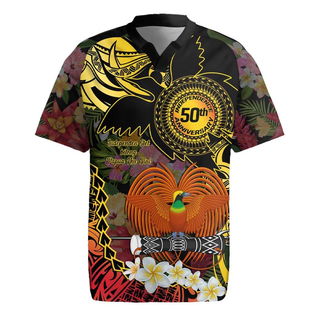 Papua New Guinea 50th Independence Anniversary Rugby Jersey Independen Stet bilong Papua Niu Gini LT14