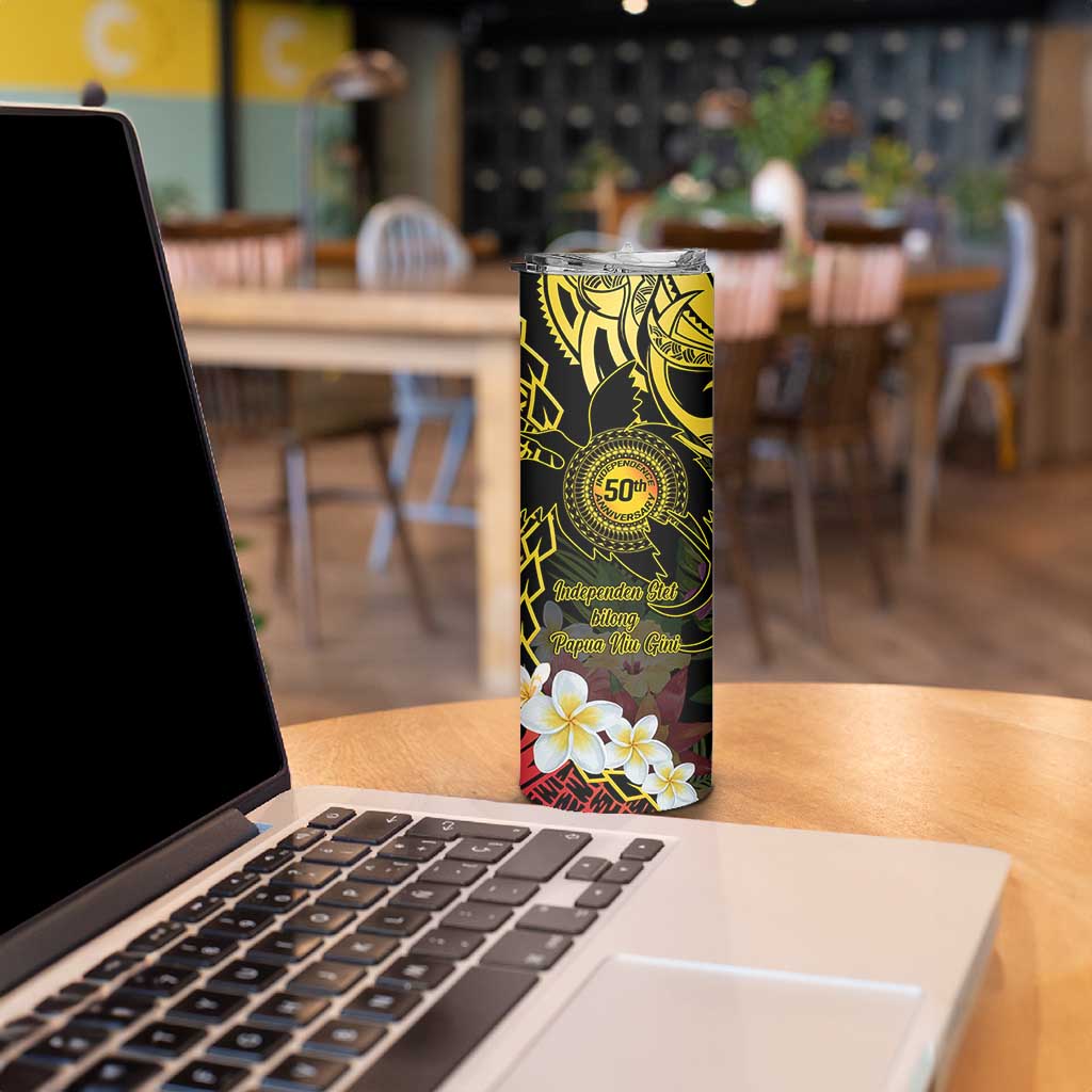 Papua New Guinea 50th Independence Anniversary Skinny Tumbler Independen Stet bilong Papua Niu Gini LT14
