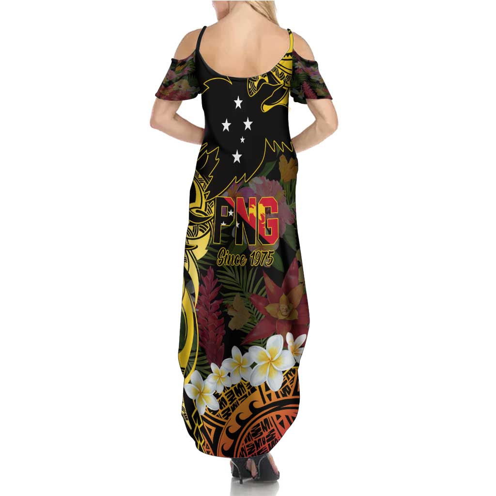 Papua New Guinea 50th Independence Anniversary Summer Maxi Dress Independen Stet bilong Papua Niu Gini LT14 - Polynesian Pride