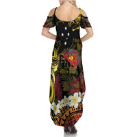 Papua New Guinea 50th Independence Anniversary Summer Maxi Dress Independen Stet bilong Papua Niu Gini LT14 - Polynesian Pride