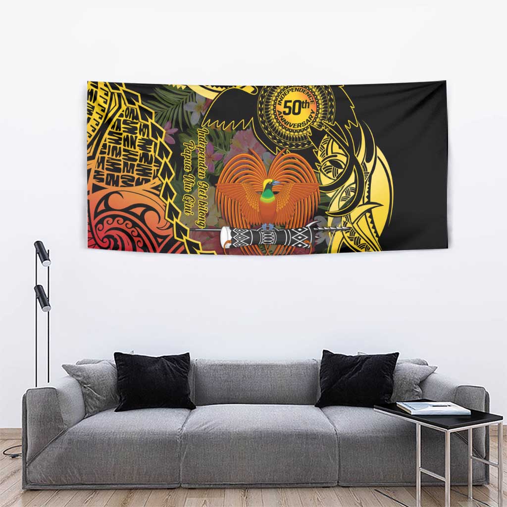 Papua New Guinea 50th Independence Anniversary Tapestry Independen Stet bilong Papua Niu Gini LT14 - Polynesian Pride