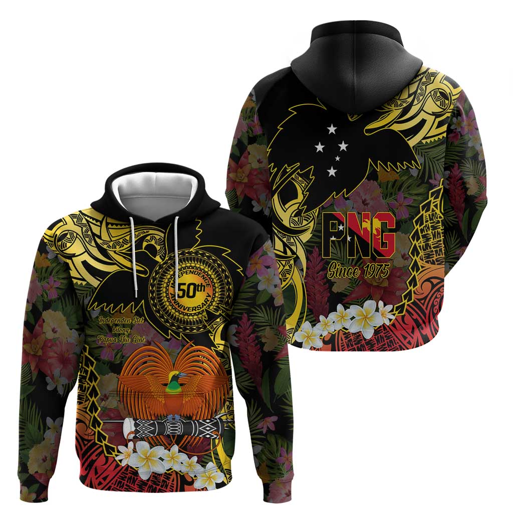 Papua New Guinea 50th Independence Anniversary Zip Hoodie Independen Stet bilong Papua Niu Gini LT14 - Polynesian Pride