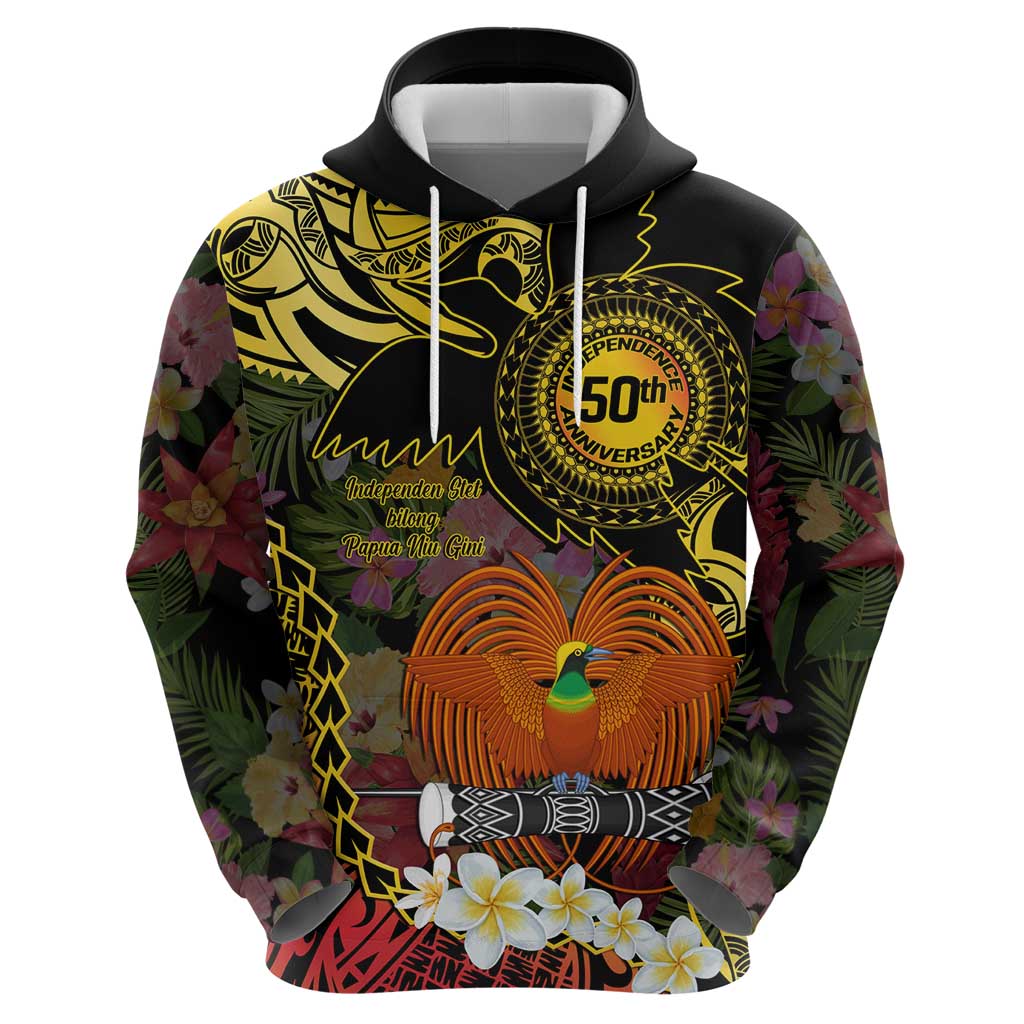 Papua New Guinea 50th Independence Anniversary Zip Hoodie Independen Stet bilong Papua Niu Gini LT14 - Polynesian Pride