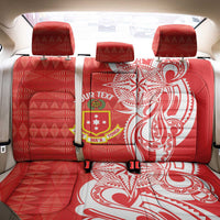Personalised Kolisi Tonga Back Car Seat Cover Mate Maa Tonga Ngatu Pattern LT14 - Polynesian Pride