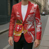 Personalised Kolisi Tonga Blazer Mate Maa Tonga Ngatu Pattern - Polynesian Pride