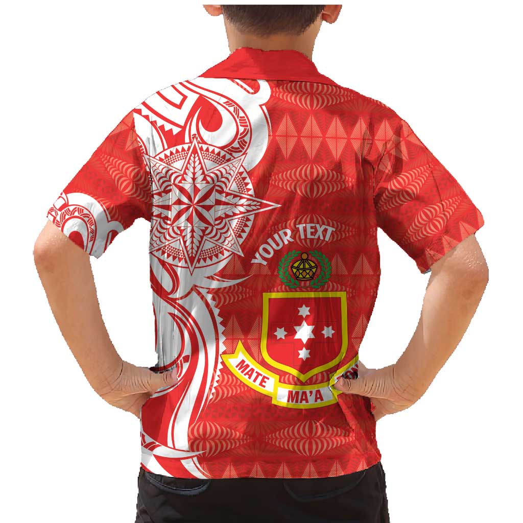 Personalised Kolisi Tonga Family Matching Mermaid Dress and Hawaiian Shirt Mate Maa Tonga Ngatu Pattern - Polynesian Pride