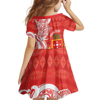 Personalised Kolisi Tonga Family Matching Puletasi and Hawaiian Shirt Mate Maa Tonga Ngatu Pattern - Polynesian Pride