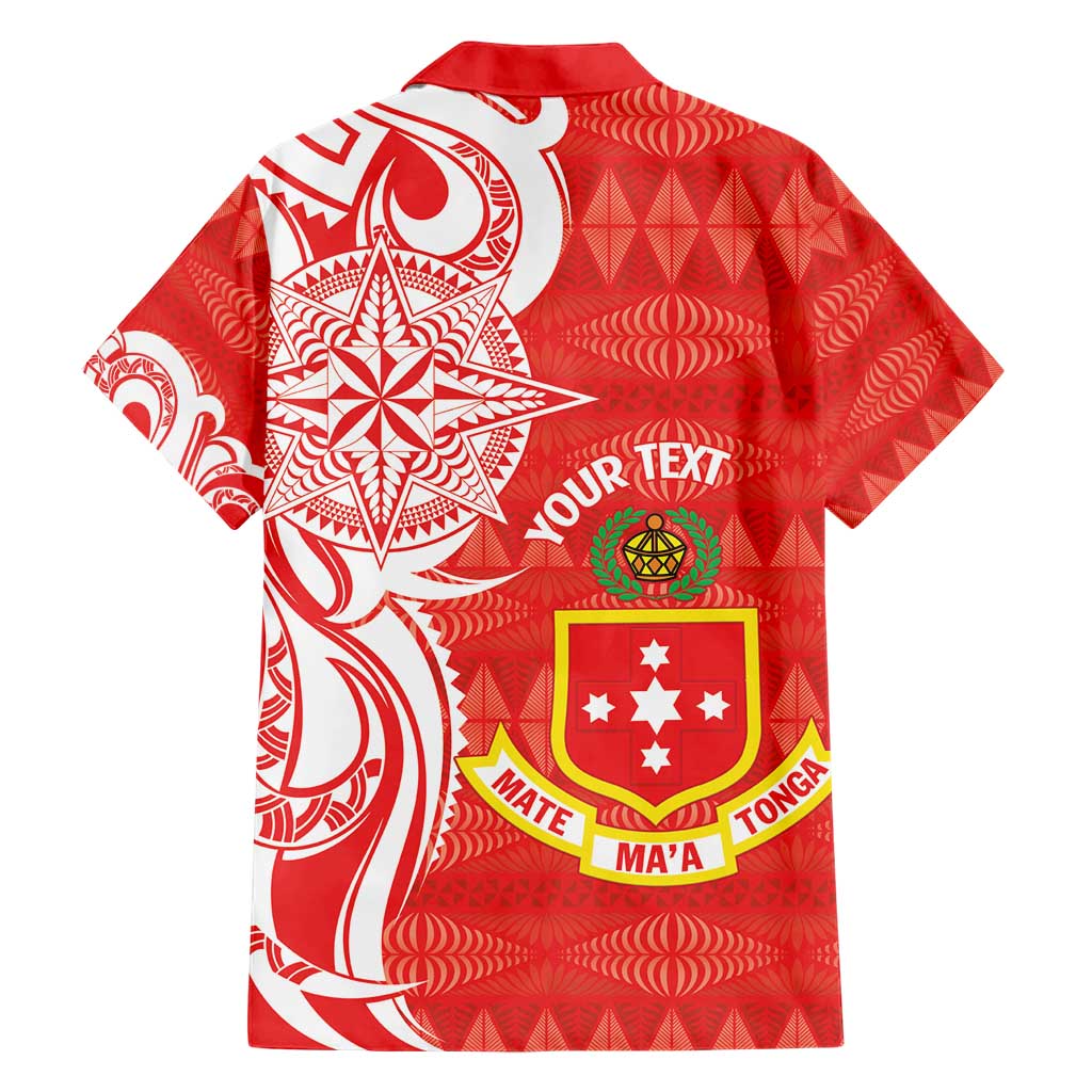 Personalised Kolisi Tonga Family Matching Short Sleeve Bodycon Dress and Hawaiian Shirt Mate Maa Tonga Ngatu Pattern - Polynesian Pride