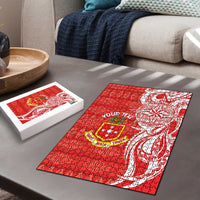 Personalised Kolisi Tonga Puzzle Mate Maa Tonga Ngatu Pattern - Polynesian Pride