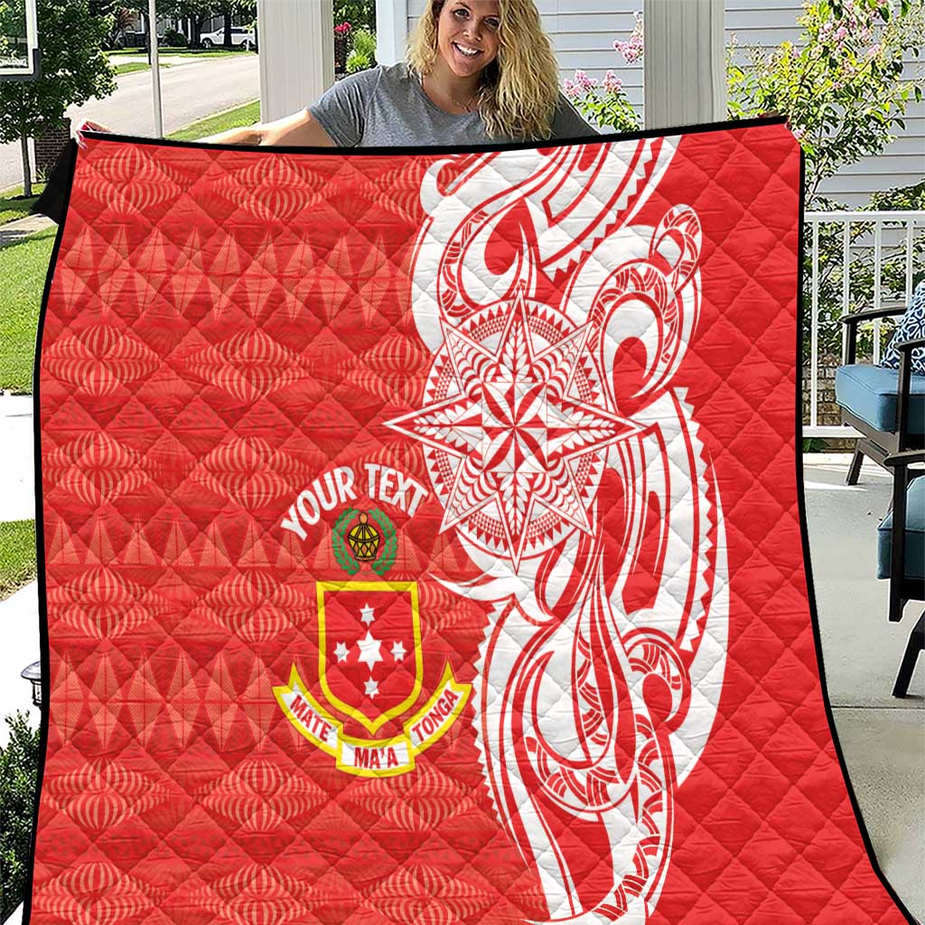 Personalised Kolisi Tonga Quilt Mate Maa Tonga Ngatu Pattern - Polynesian Pride