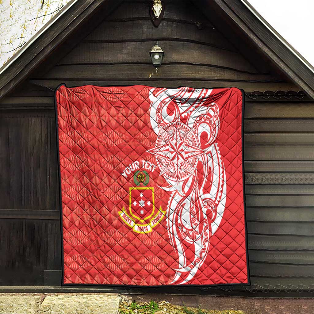 Personalised Kolisi Tonga Quilt Mate Maa Tonga Ngatu Pattern - Polynesian Pride
