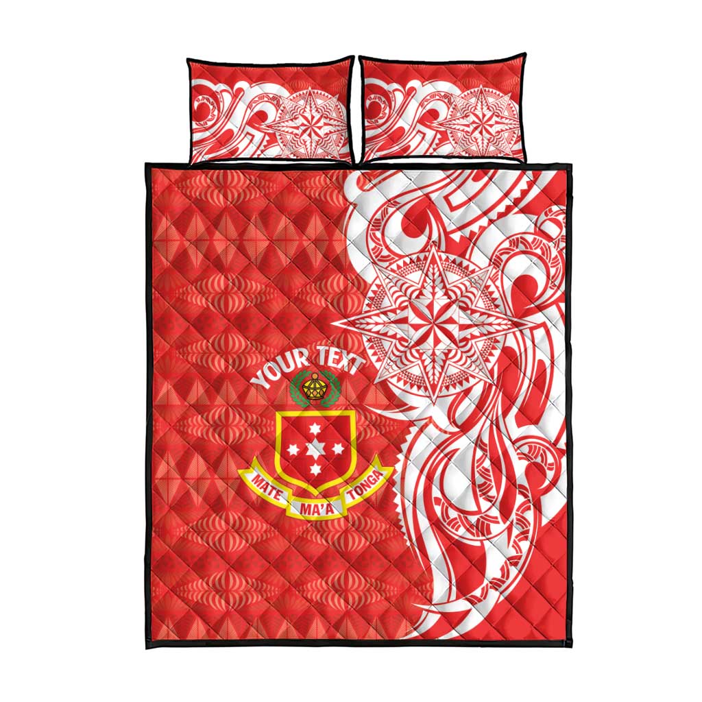 Personalised Kolisi Tonga Quilt Bed Set Mate Maa Tonga Ngatu Pattern LT14 - Polynesian Pride