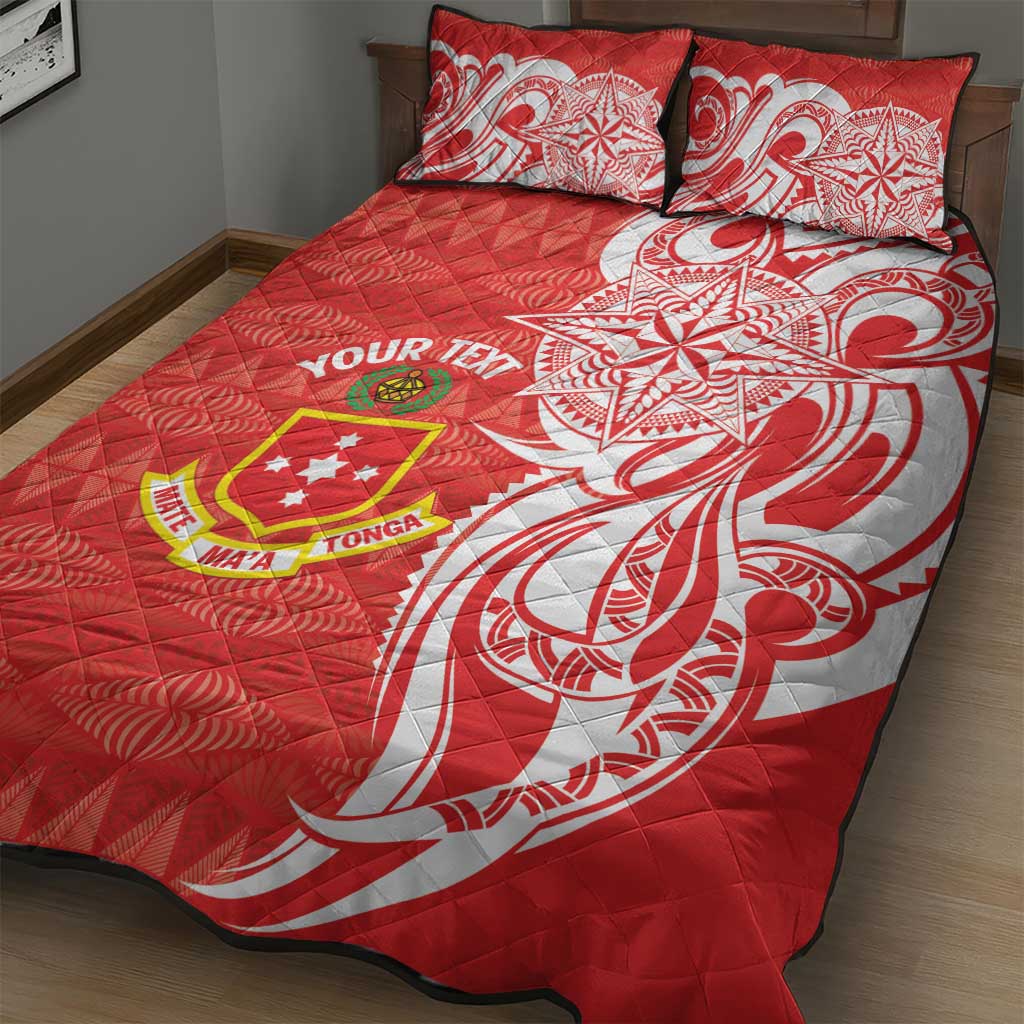 Personalised Kolisi Tonga Quilt Bed Set Mate Maa Tonga Ngatu Pattern LT14 - Polynesian Pride