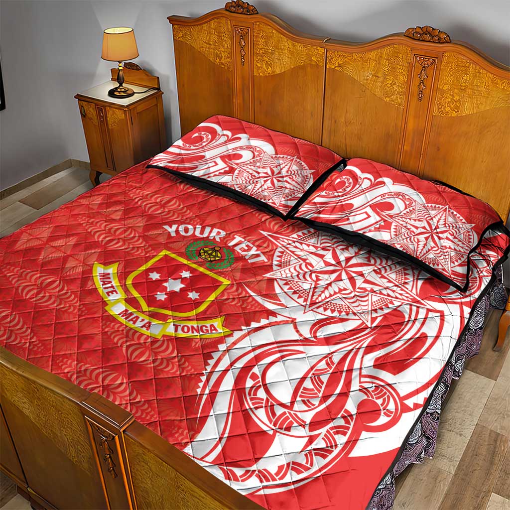 Personalised Kolisi Tonga Quilt Bed Set Mate Maa Tonga Ngatu Pattern LT14 - Polynesian Pride