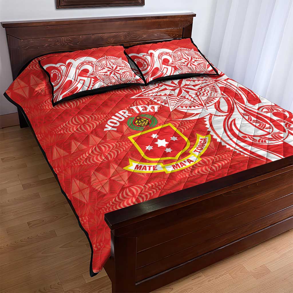 Personalised Kolisi Tonga Quilt Bed Set Mate Maa Tonga Ngatu Pattern LT14 - Polynesian Pride